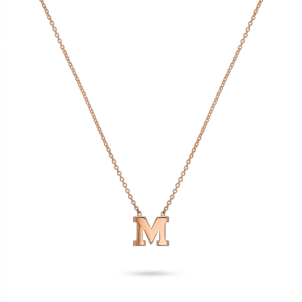 18k Gold Initial Necklace