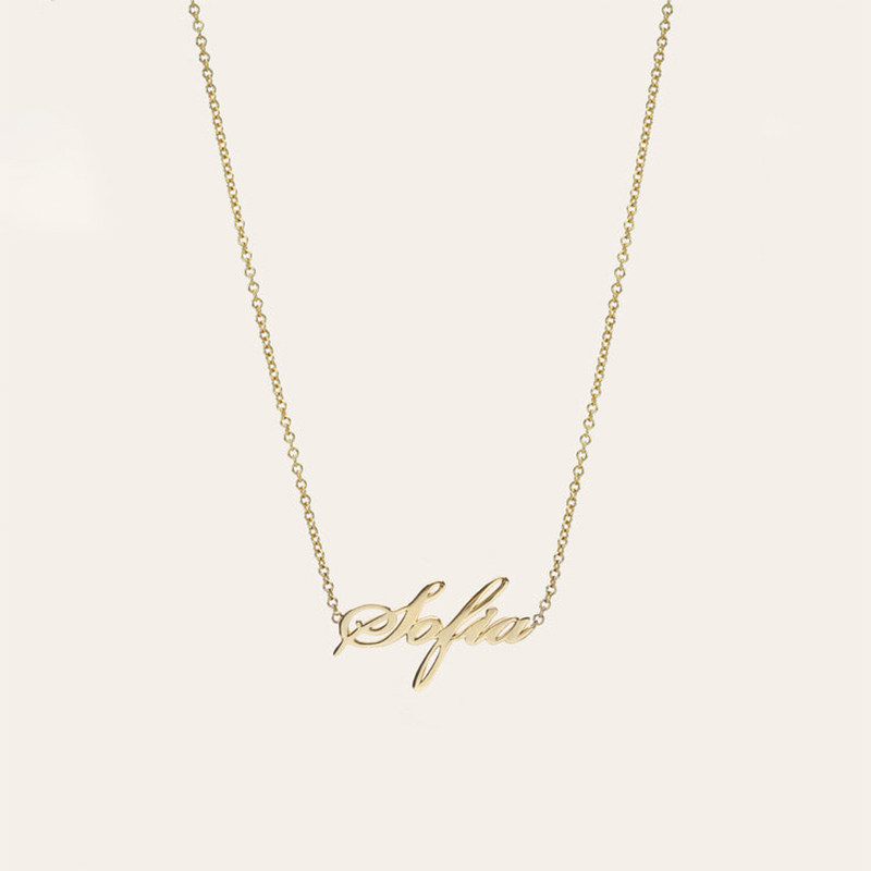 Customized Script Name Necklace