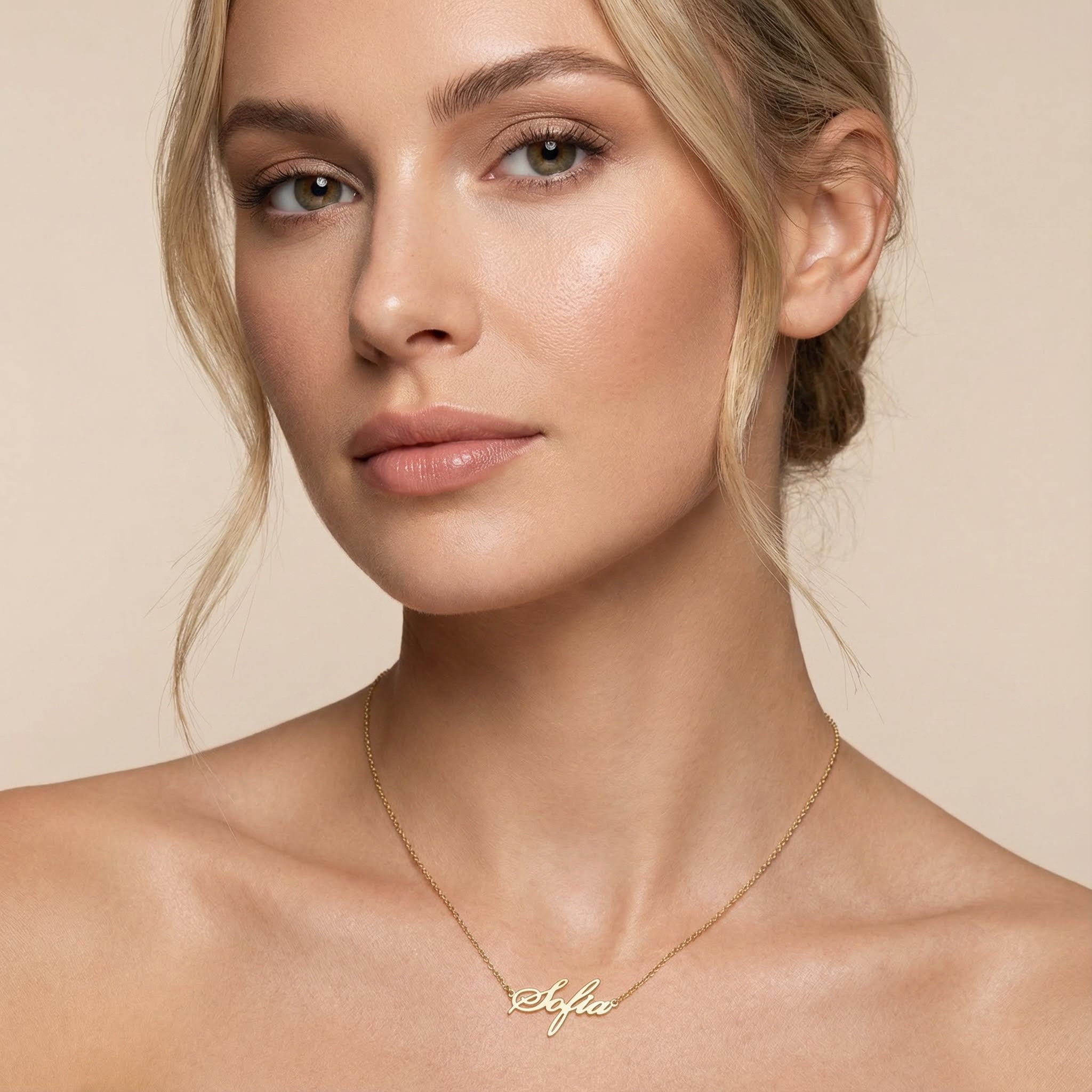 Customized Script Name Necklace Customized Script Name Necklace