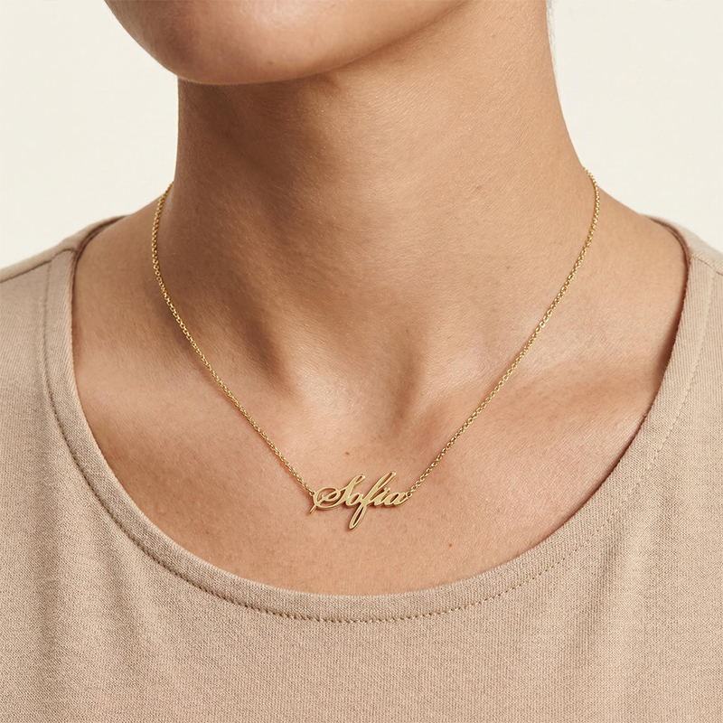 Customized Script Name Necklace