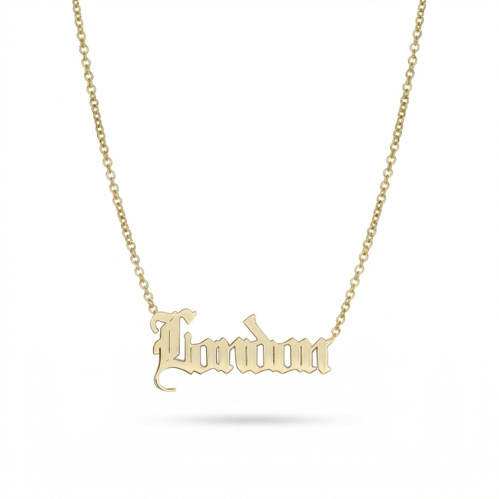 Customized Gothic Name Necklace