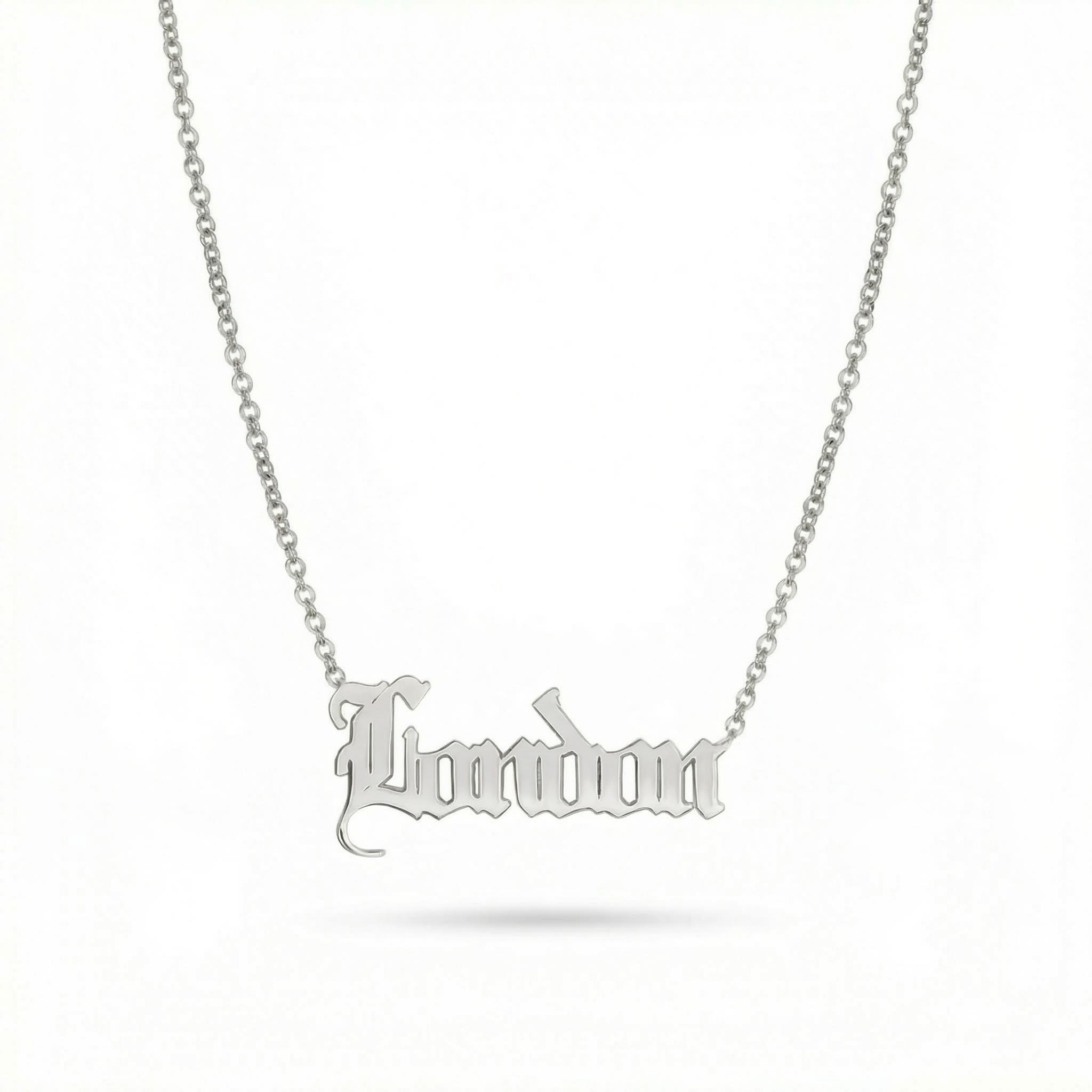 Customized Gothic Name Necklace