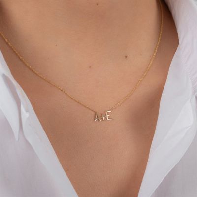 Customized Double initial Necklace