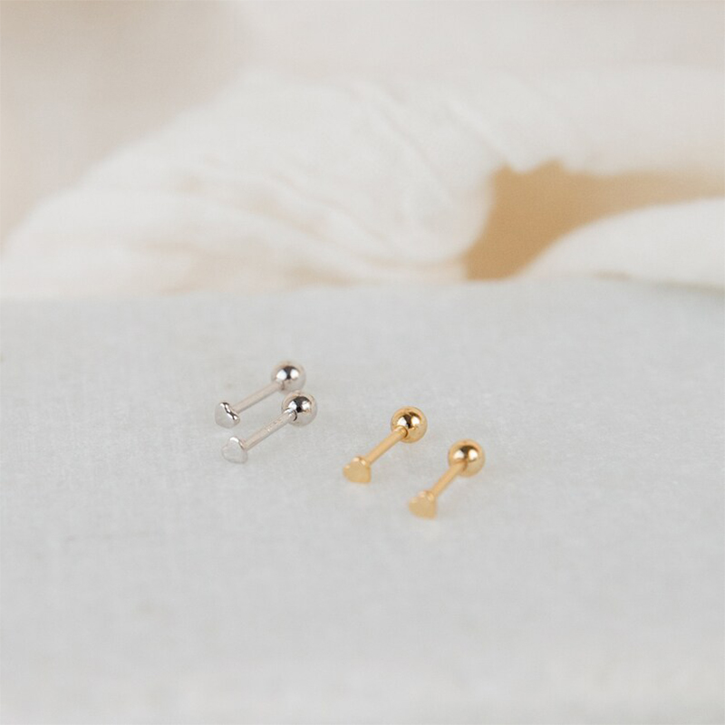 Tiny Heart Stud Earrings