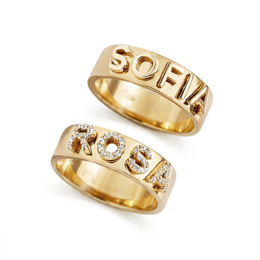 Customized Block Ring