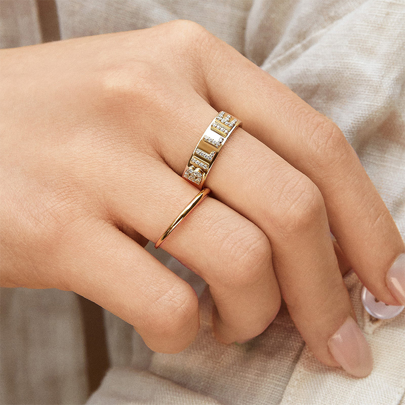 Customized Block Ring