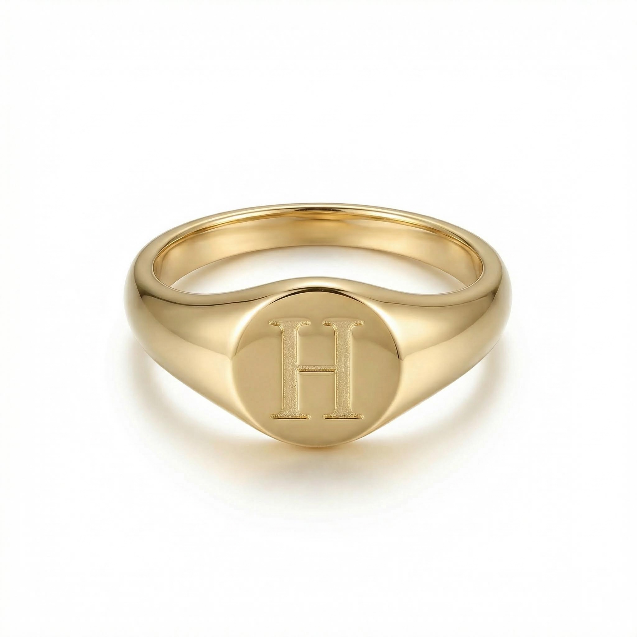 Small Letters Signet Ring