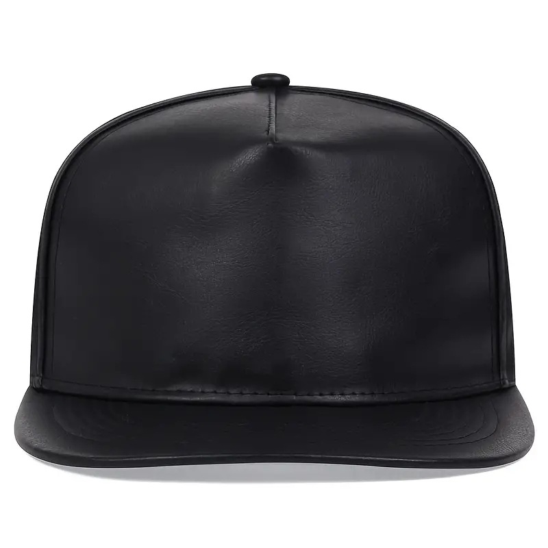 Street Trend Hip Hop PU Leather Snapback Hat