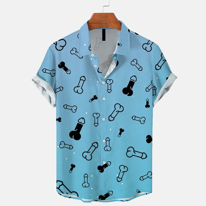 Cocks Print Hawaiian Shirt