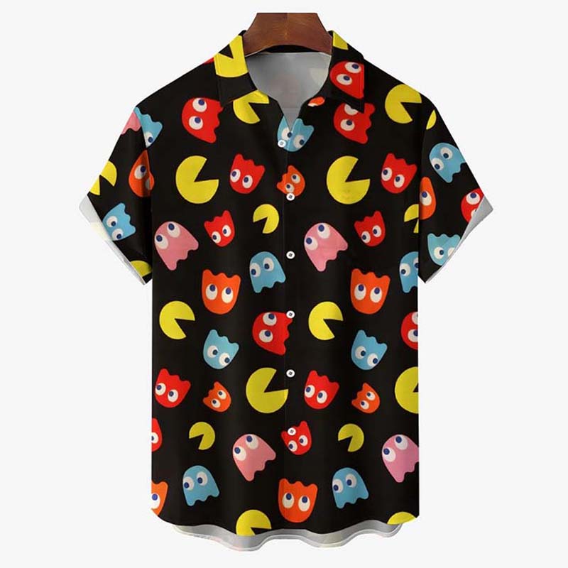 Monsters Chest Pocket Short Sleeve Shirt