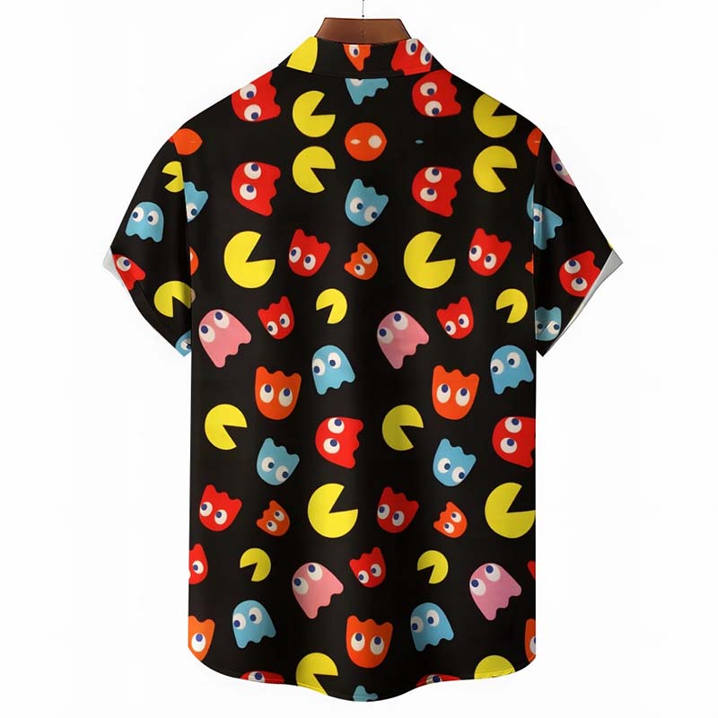 Monsters Chest Pocket Short Sleeve Shirt