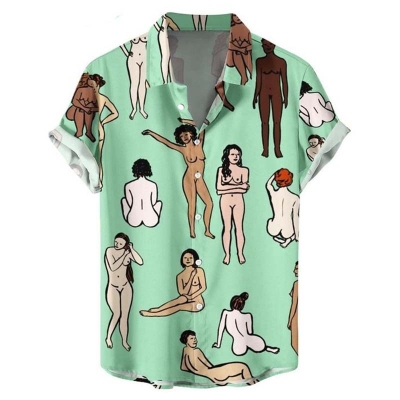 Naked Woman Printed Shirt