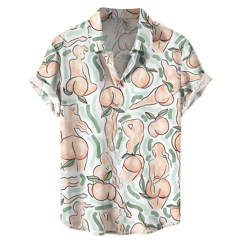 Peach Butt Print Shirt