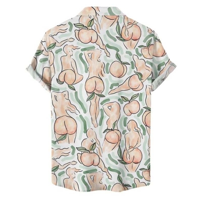 Peach Butt Print Shirt