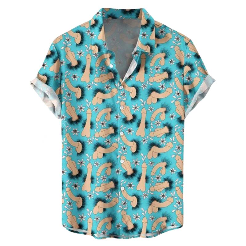 Fun Wing Cock Print Shirt