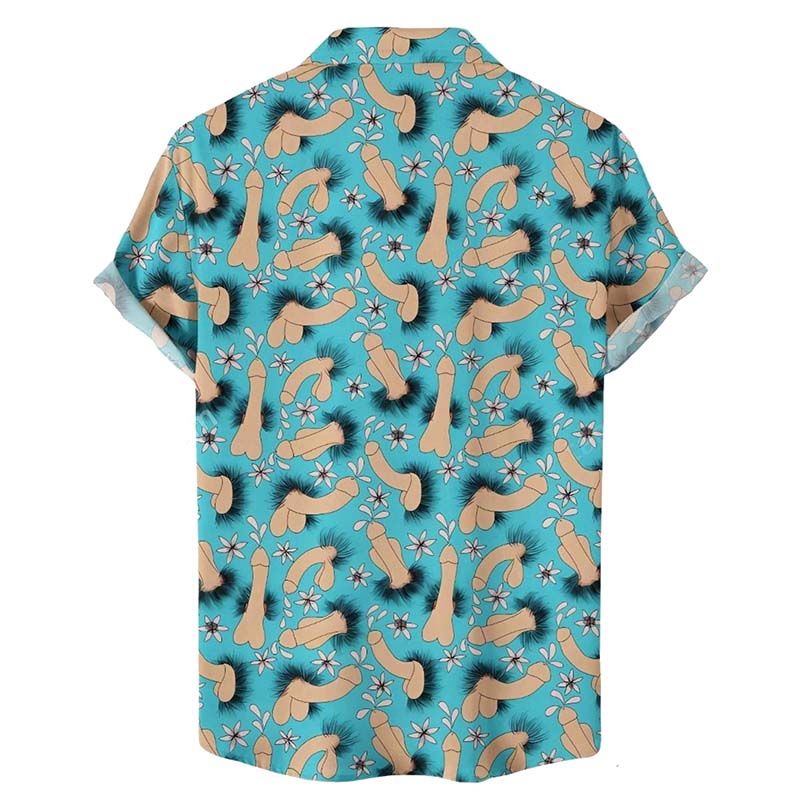 Fun Wing Cock Print Shirt