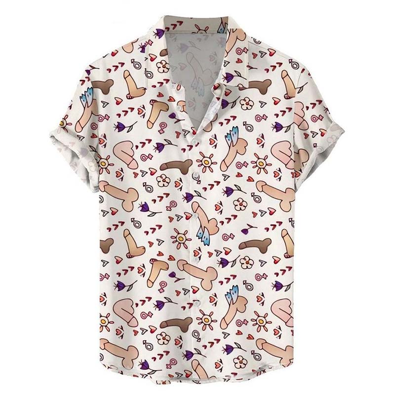 Fun Wing Cock Print Shirt