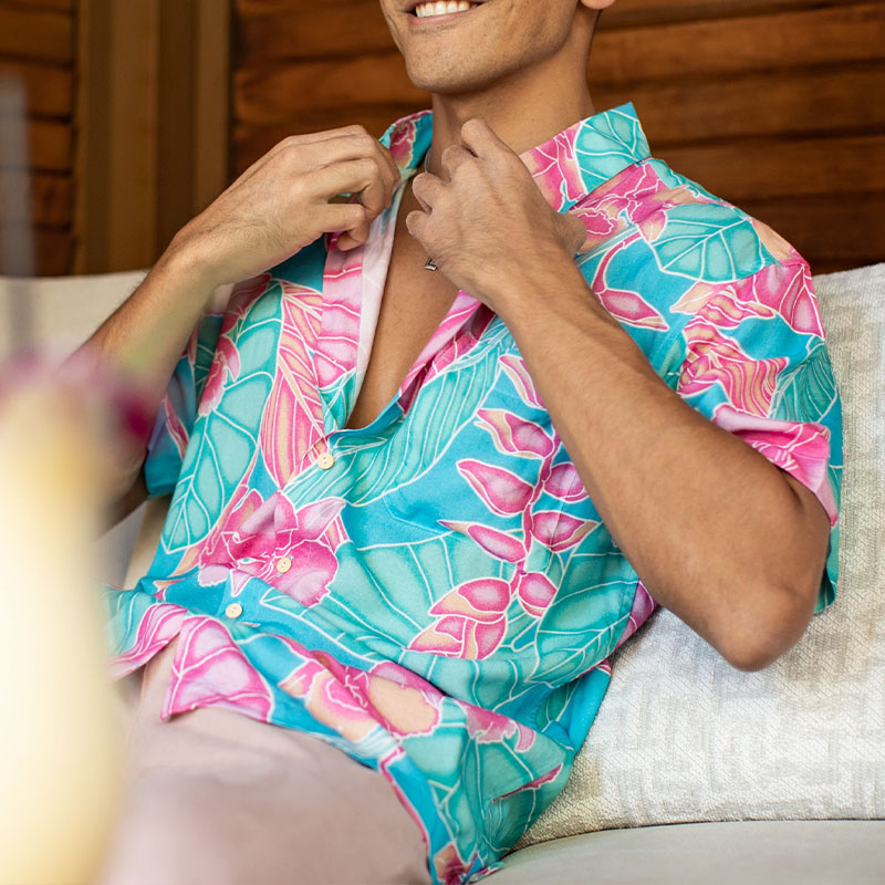 Fresh Floral Pattern Hawaiian Shirt