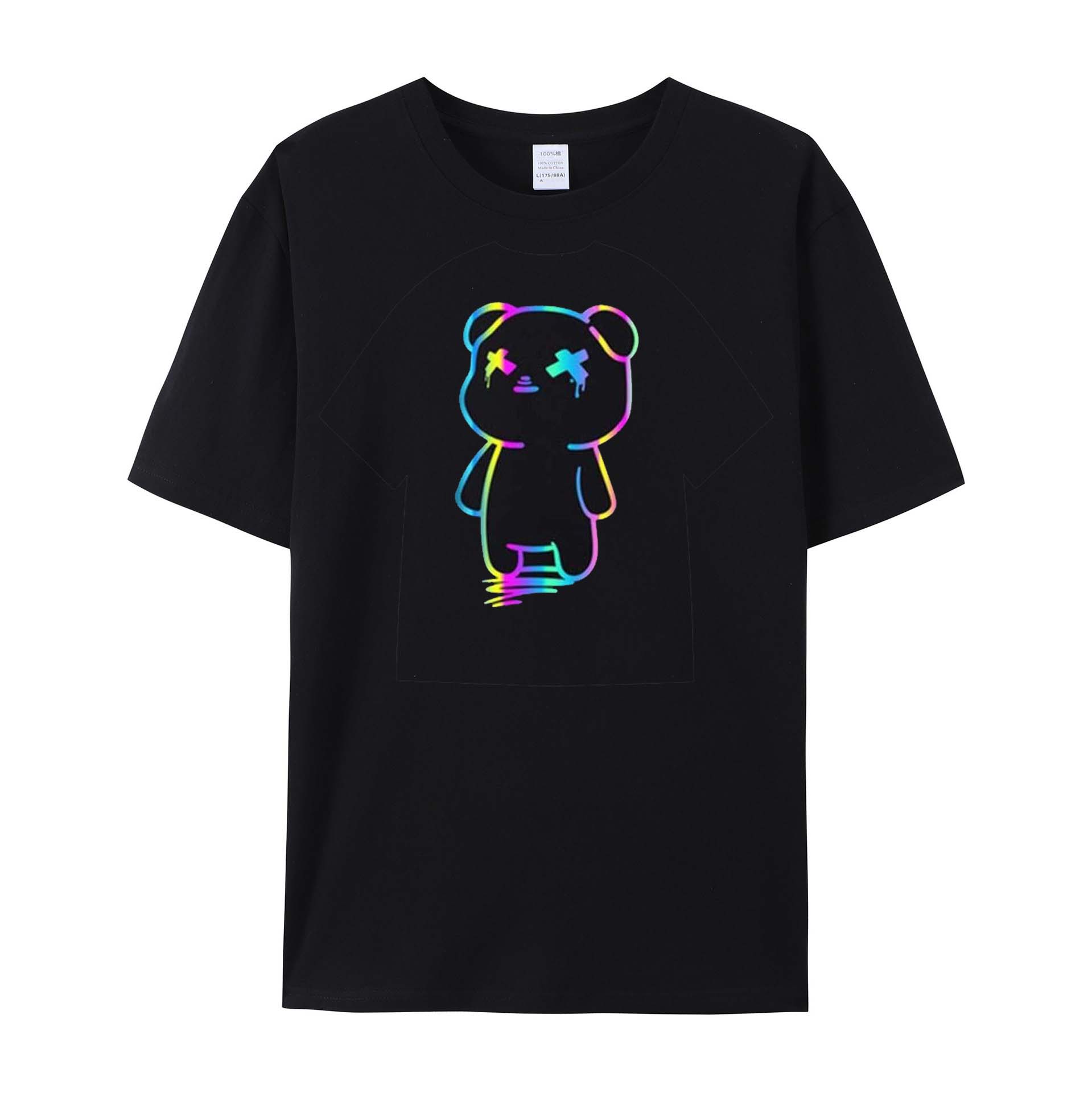 Laser Bear Print T-shirt