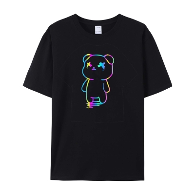 Laser Bear Print T-shirt