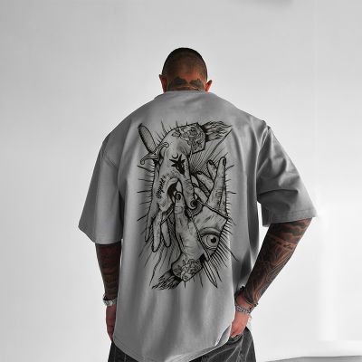 Gothic Print Cotton T-Shirt