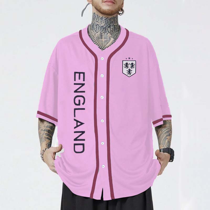 England Print Sports Baseball Jersey