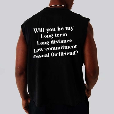 Will You Be My Girlfriend Printed T-Shirt