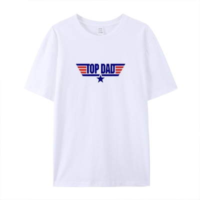 Top Dad Graphic Cotton T-Shirt