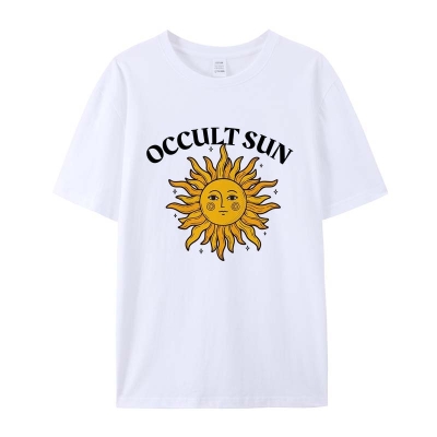 Occult Sun Cotton Printed T-shirt