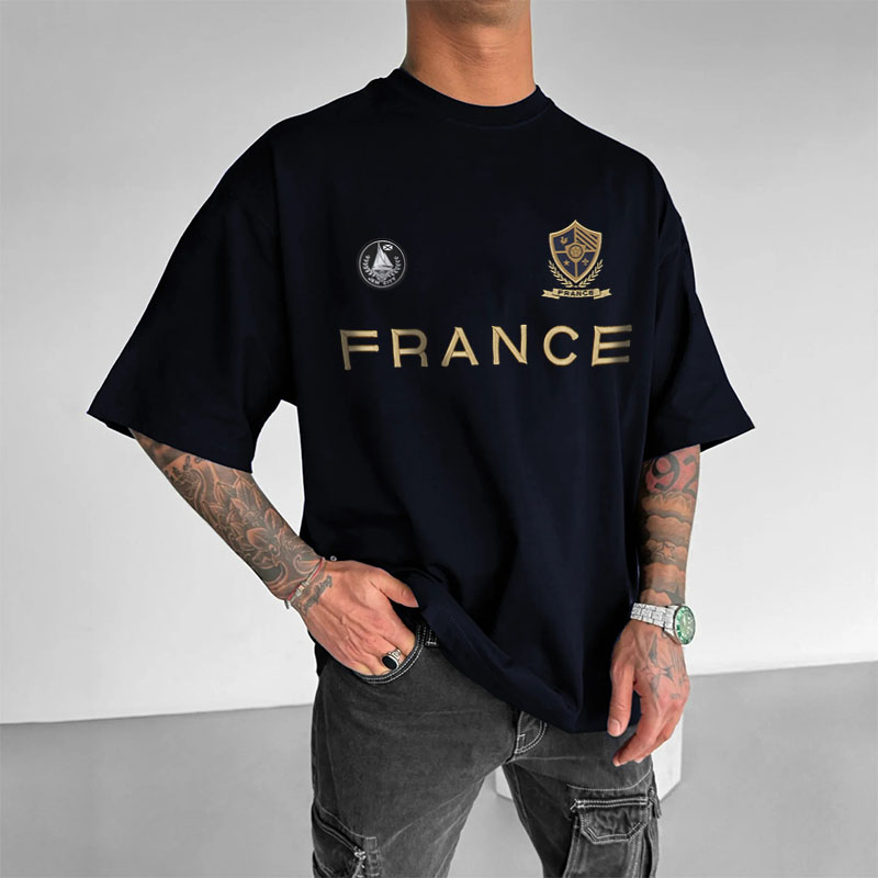 Logo Printed Cotton T-Shirt France