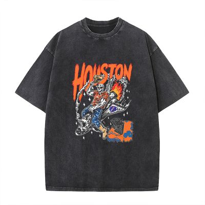 Houston Basketball Graffiti Washed Cotton T-Shirt