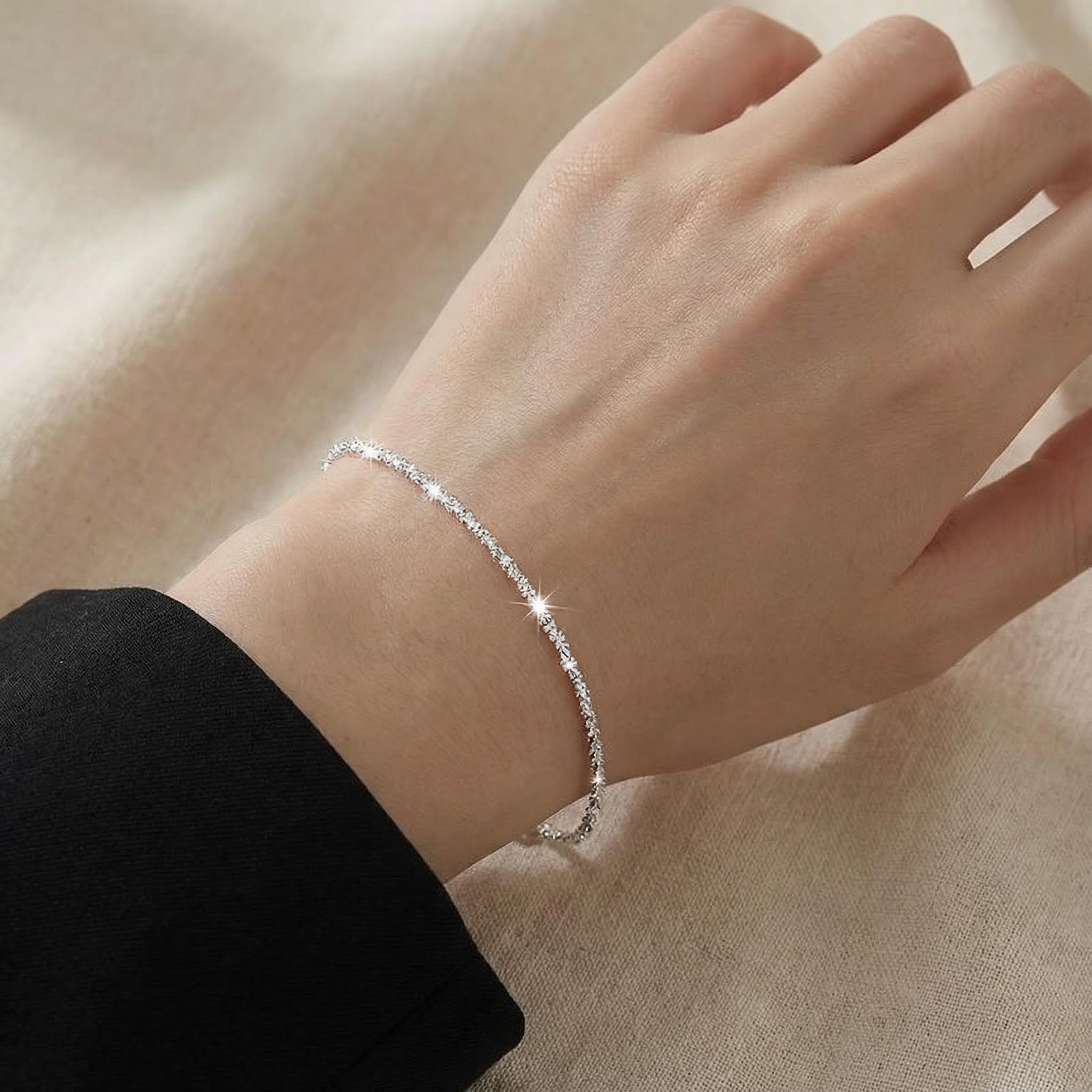 Sparkling Gypsophila Bracelet