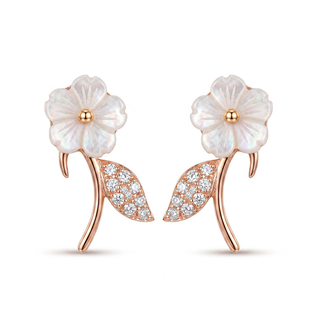 Magnolia Rose Earrings