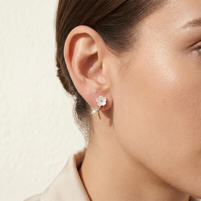 Magnolia Rose Earrings