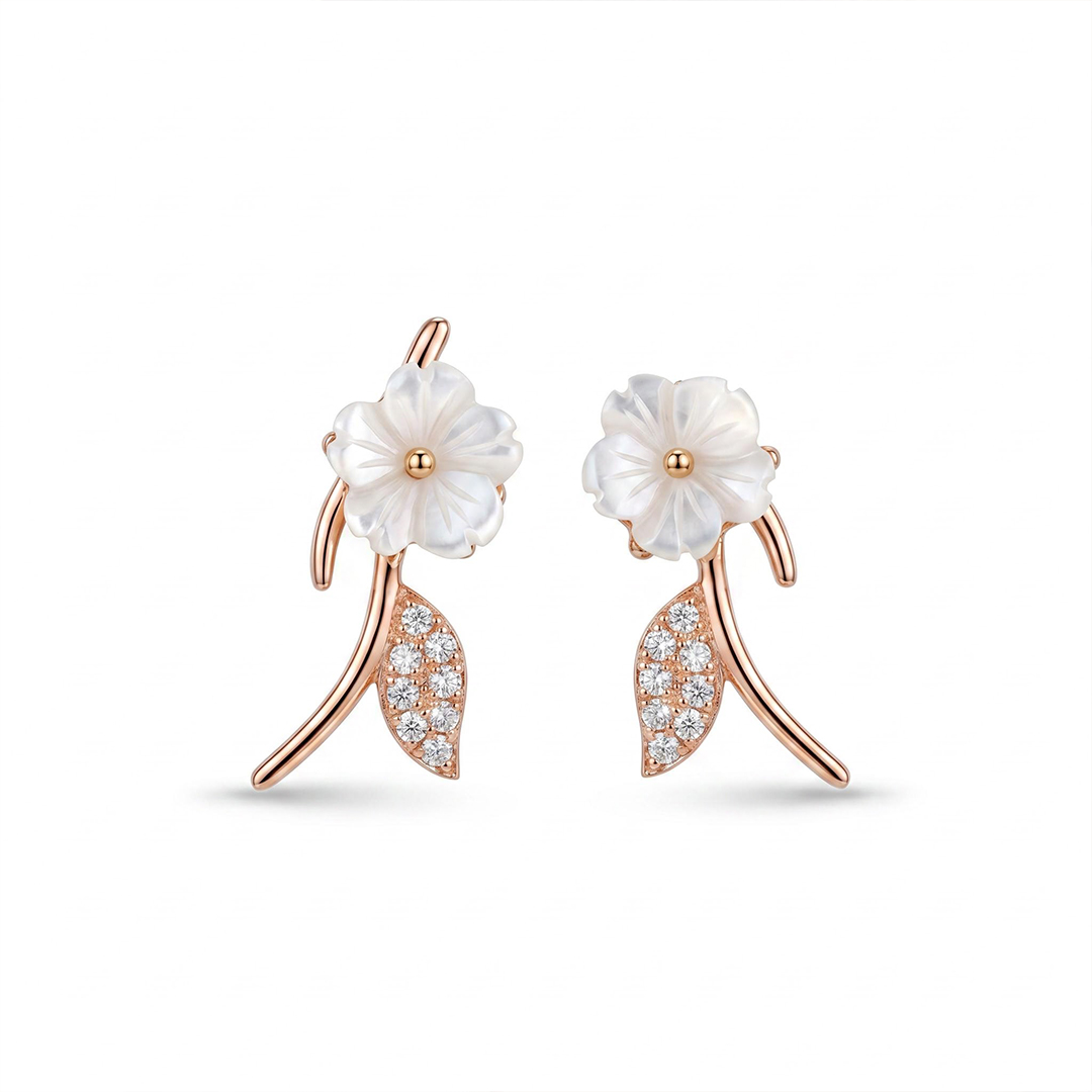 Magnolia Rose Earrings