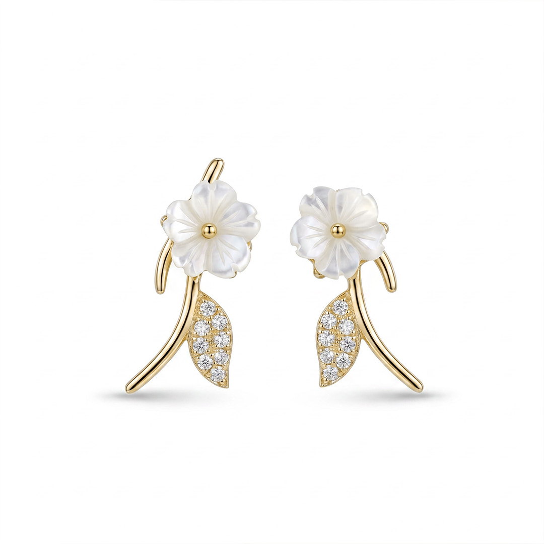 Magnolia Rose Earrings