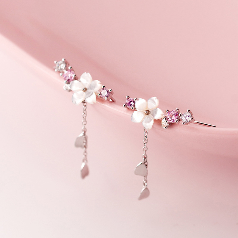 Spring Flower Drop Earrings