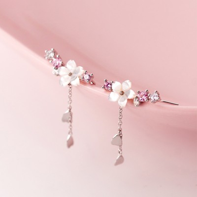 Spring Flower Drop Earrings