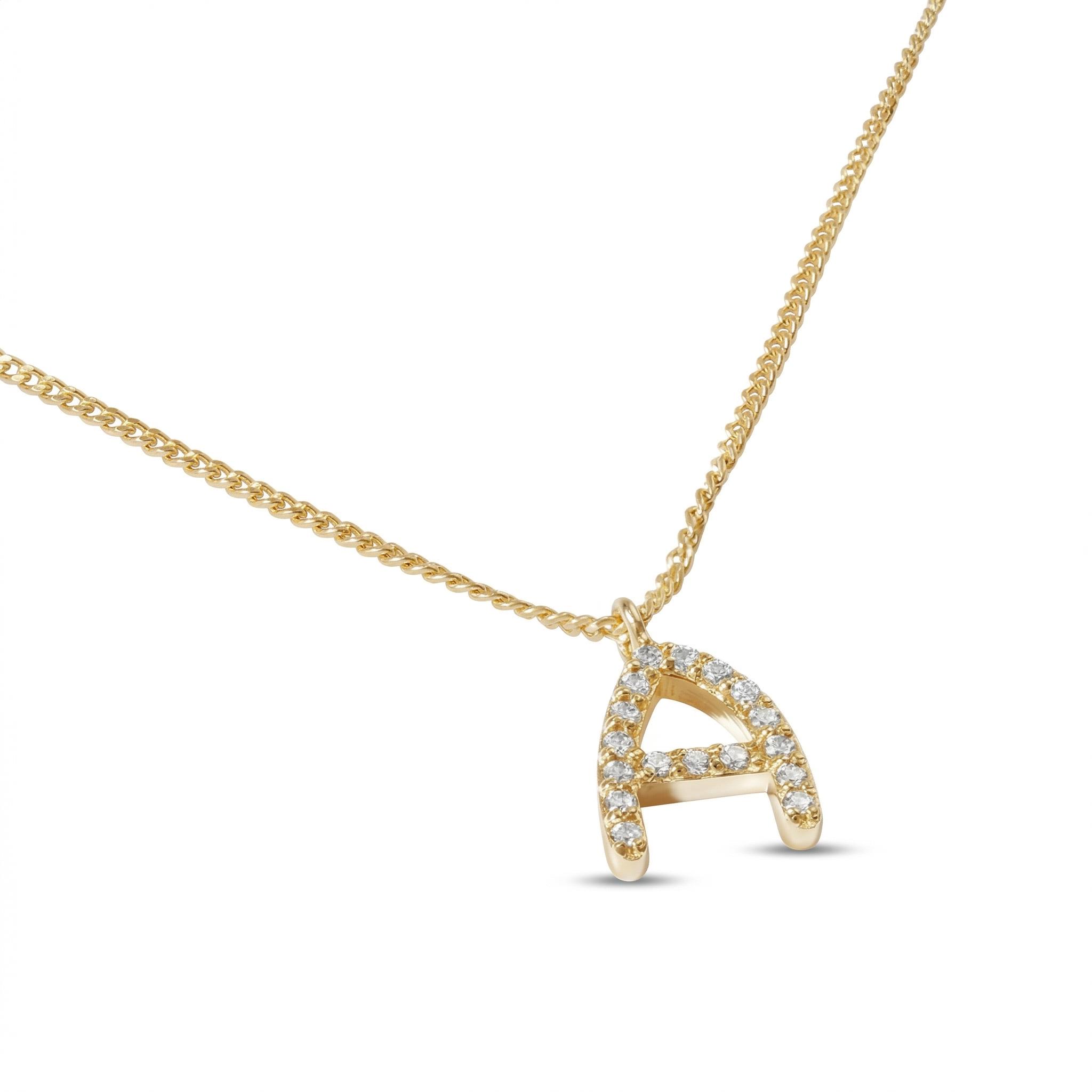 Diamond Initial Necklace