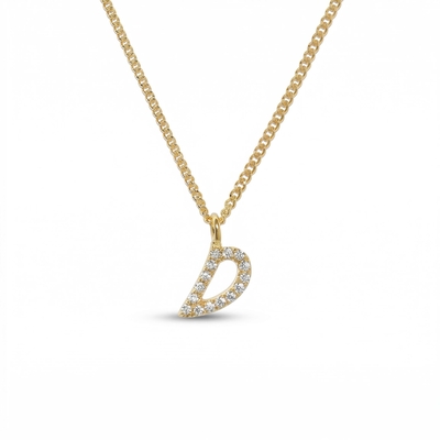 Diamond Initial Necklace