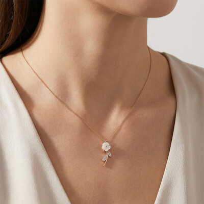 Magnolia Rose Necklace