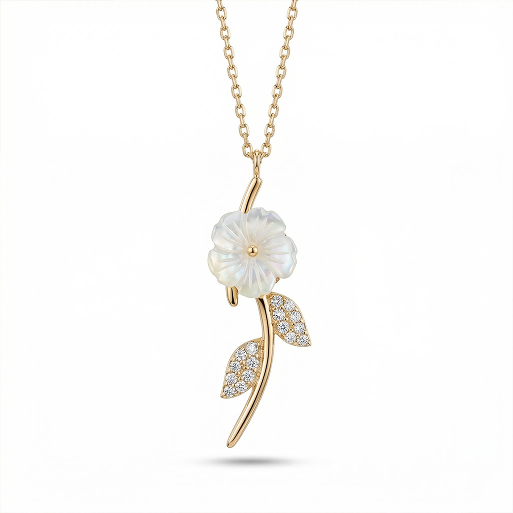 Magnolia Rose Necklace