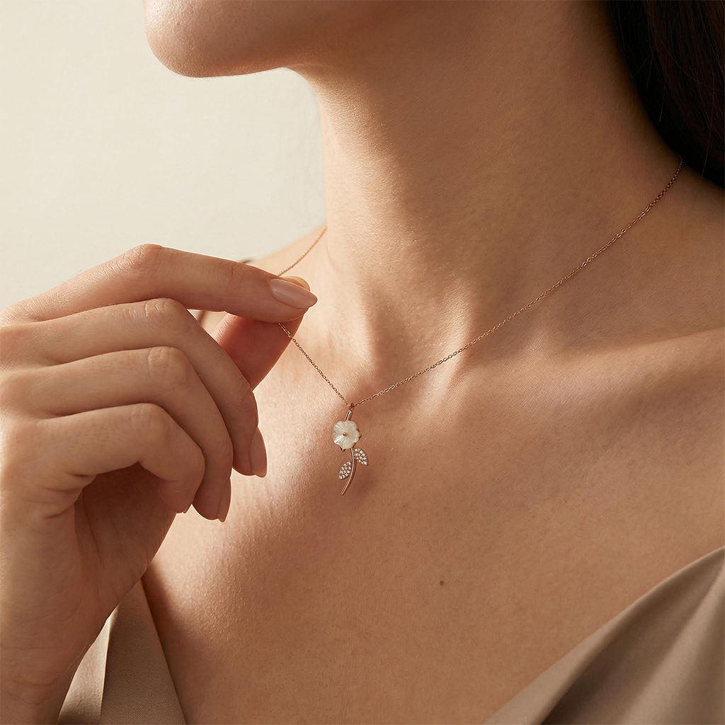 Magnolia Rose Necklace