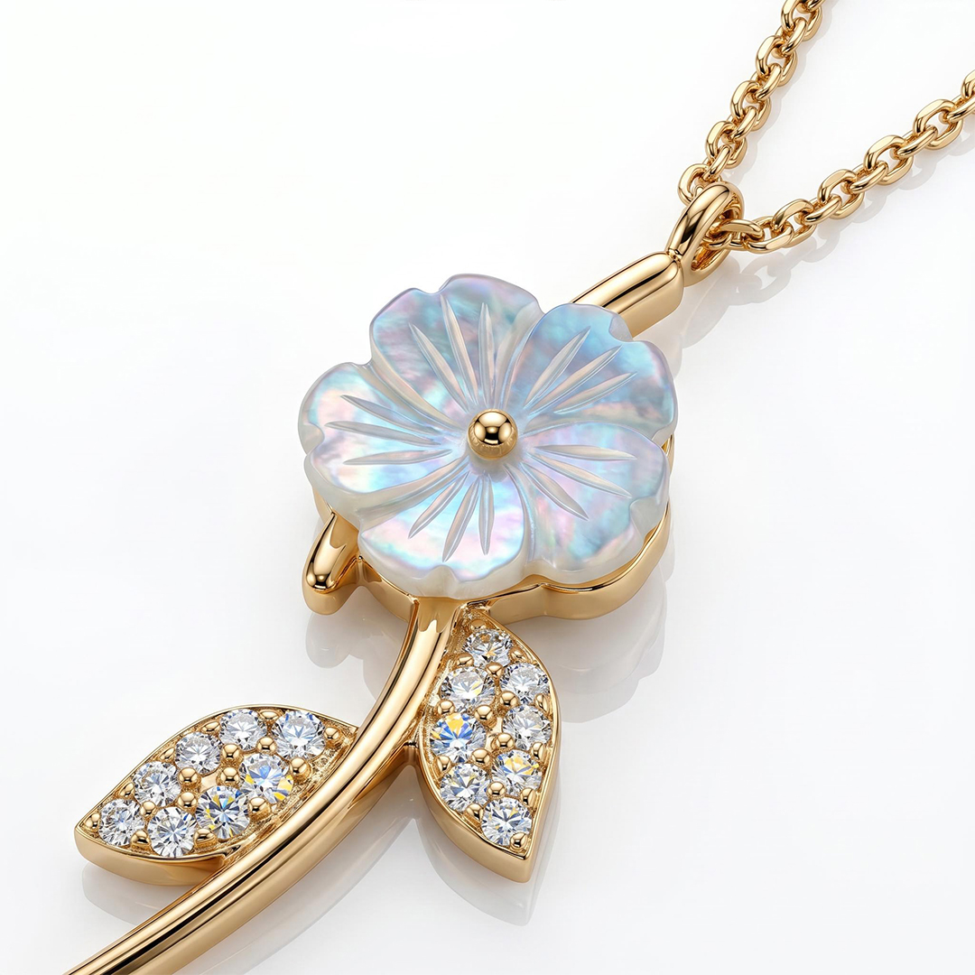 Magnolia Rose Necklace