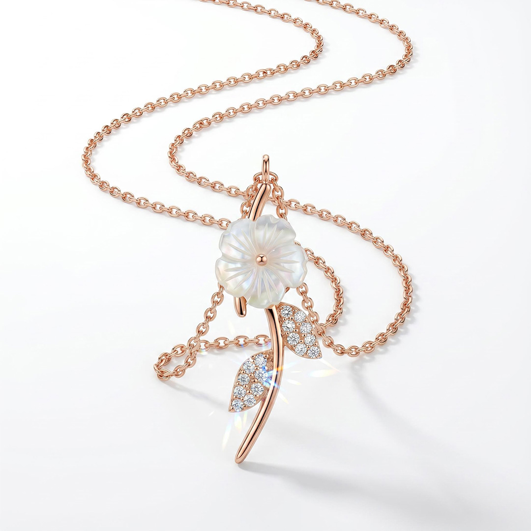 Magnolia Rose Necklace