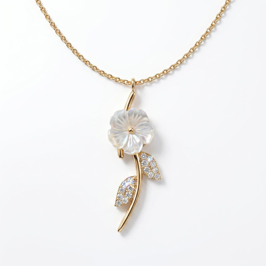 Magnolia Rose Necklace