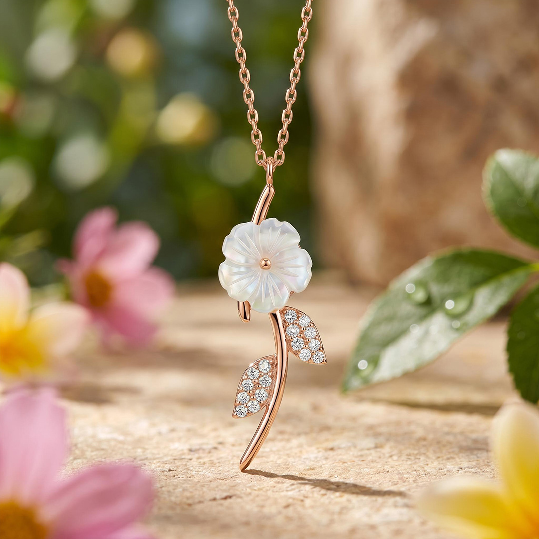 Magnolia Rose Necklace