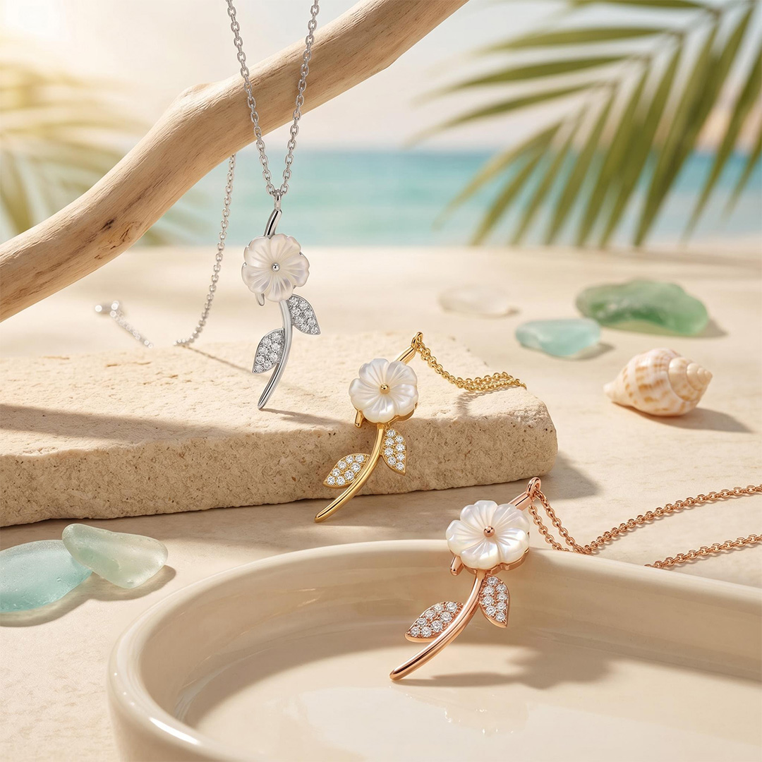 Magnolia Rose Necklace