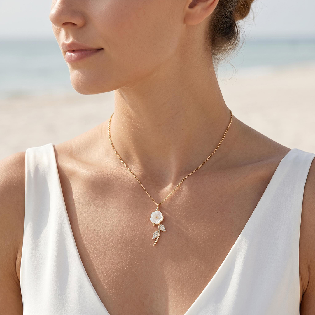 Magnolia Rose Necklace
