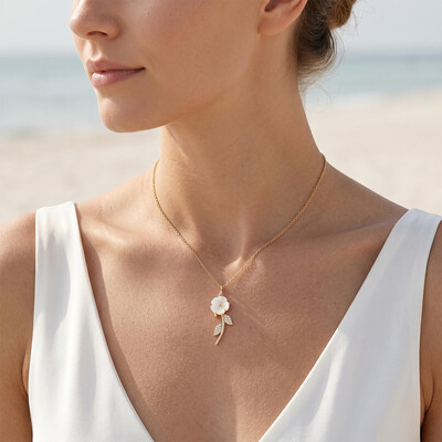 Magnolia Rose Necklace